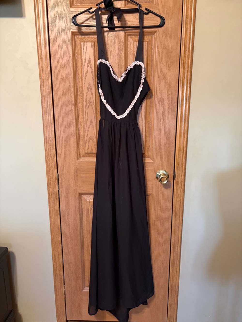 Bettie Page by Playful Promises Black Halter Chemise